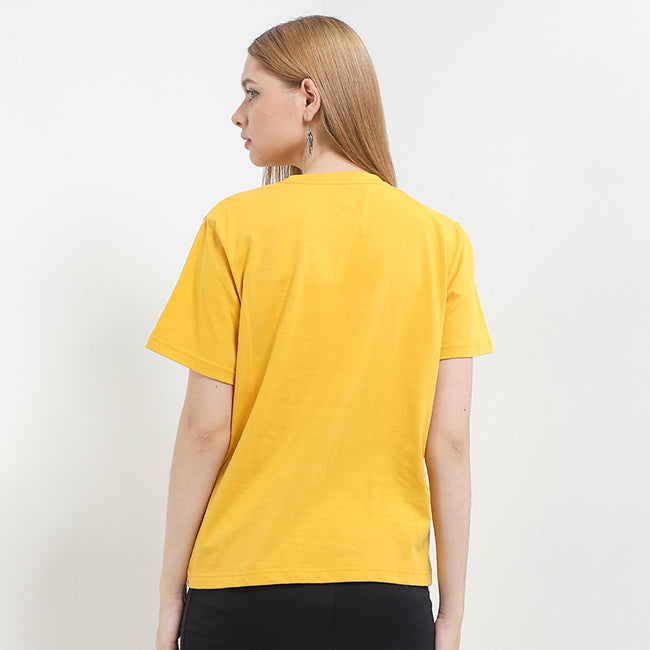 T Shirt Notizia In Mustard