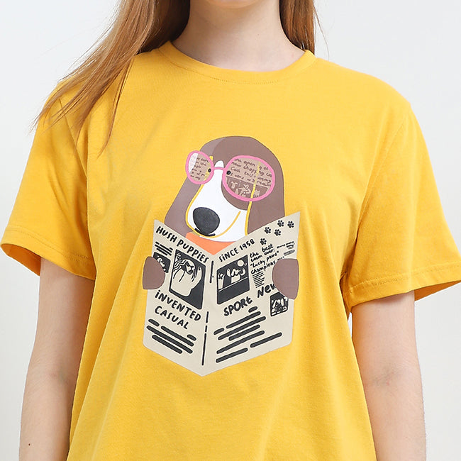 T Shirt Notizia In Mustard