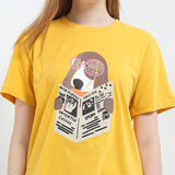 T Shirt Notizia In Mustard