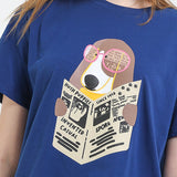T Shirt Notizia In Navy