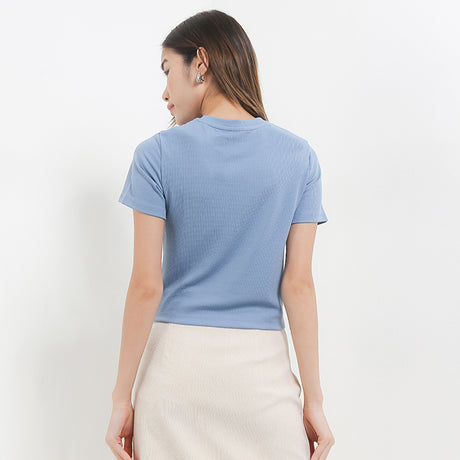 Hush Puppies Pakaian Wanita T Shirt Hotty Ts In Blue