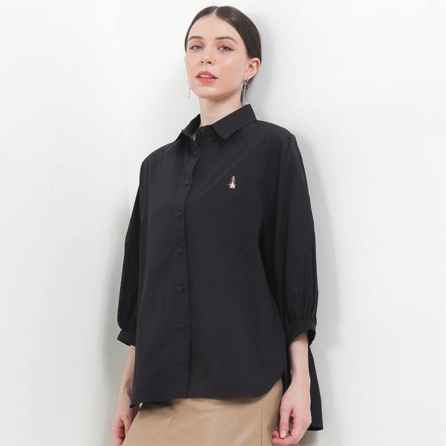 Shirt Clarity Puff In Black – Hush Puppies Indonesia