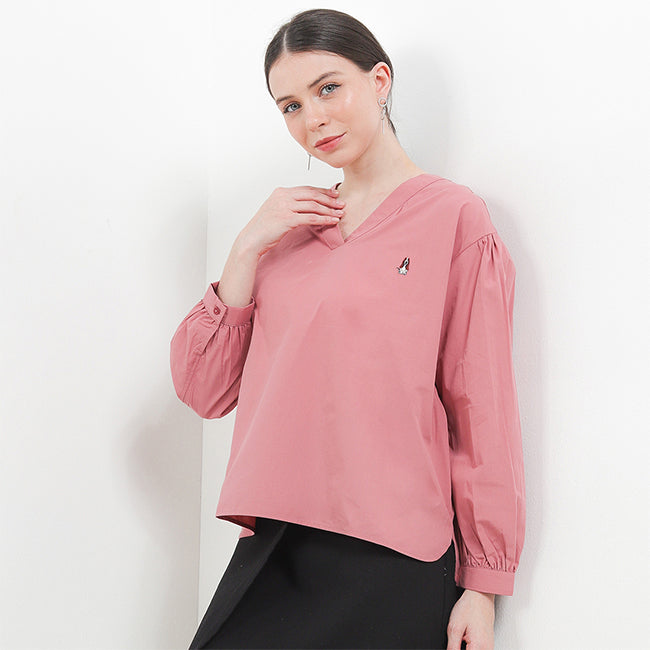 Clarity V-Neck In Dusty Pink