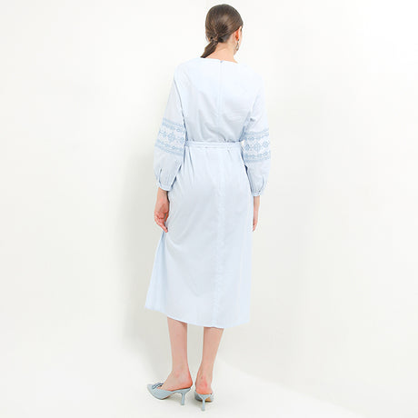 Hush Puppies Pakaian Wanita Dress Kk Anka Ldr In Light Blue