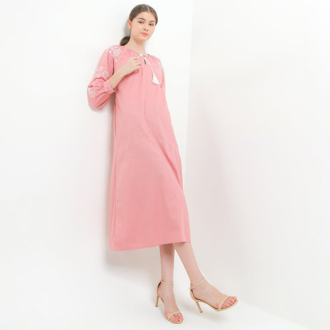 Hush Puppies Pakaian Wanita Dress Kk Tamah In Pink