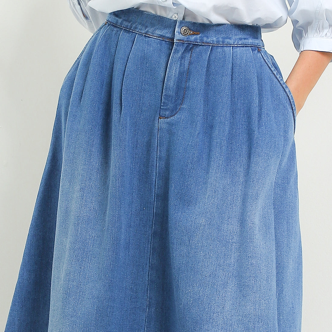 Skirt Emalika In Medium Blue