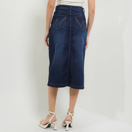 Skirt Louby In Dark Blue