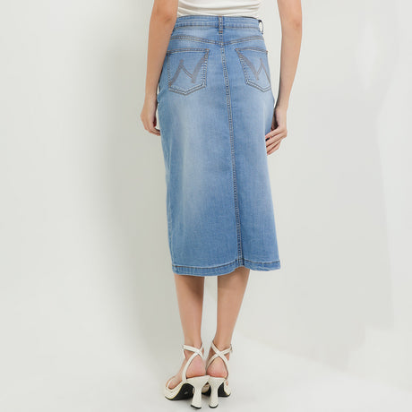 Skirt Louby In Medium Blue