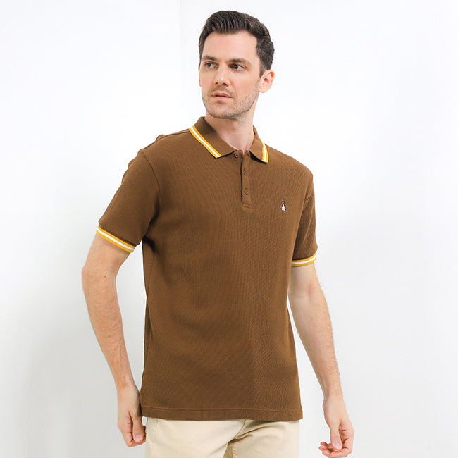 Hush Puppies Pakaian Pria Polo Maeso In Brown