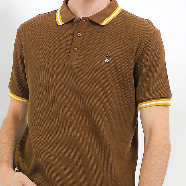 Hush Puppies Pakaian Pria Polo Maeso In Brown