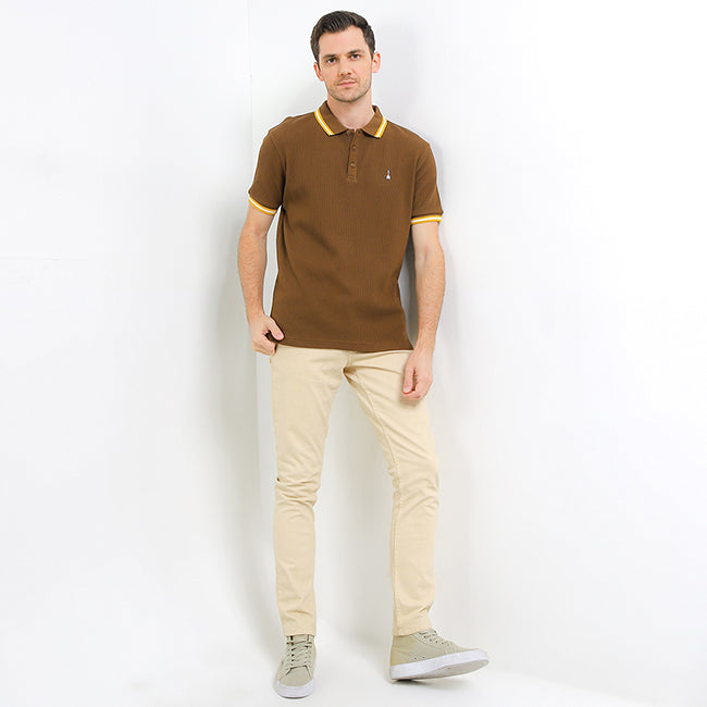 Hush Puppies Pakaian Pria Polo Maeso In Brown
