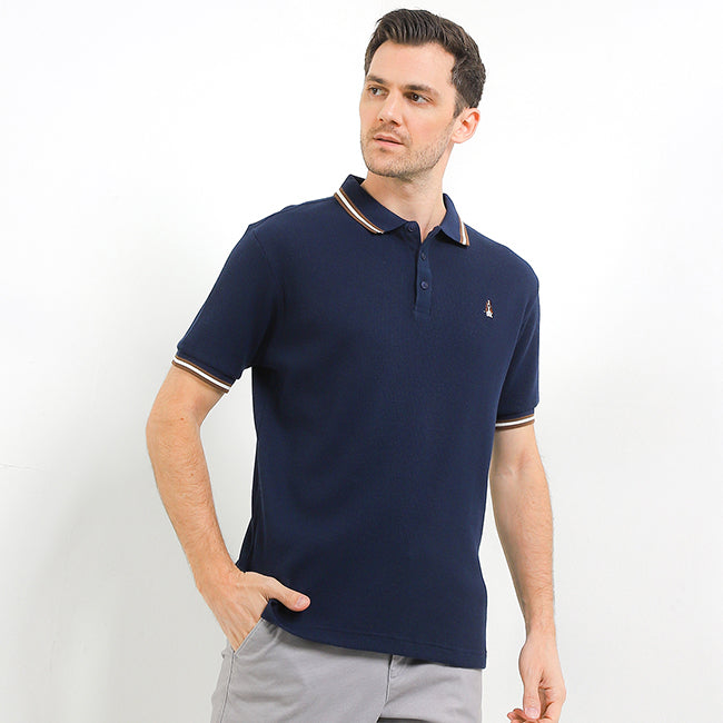 Hush Puppies Pakaian Pria Polo Maeso In Navy