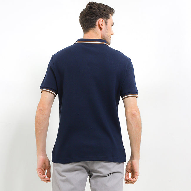Hush Puppies Pakaian Pria Polo Maeso In Navy