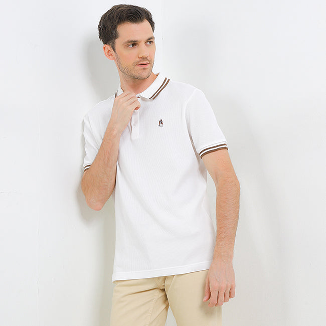Hush Puppies Pakaian Pria Polo Maeso In Off White