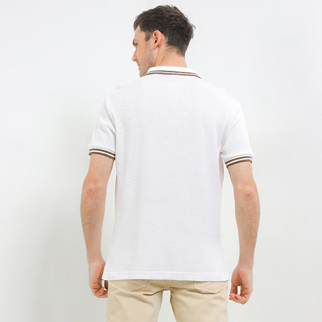 Hush Puppies Pakaian Pria Polo Maeso In Off White