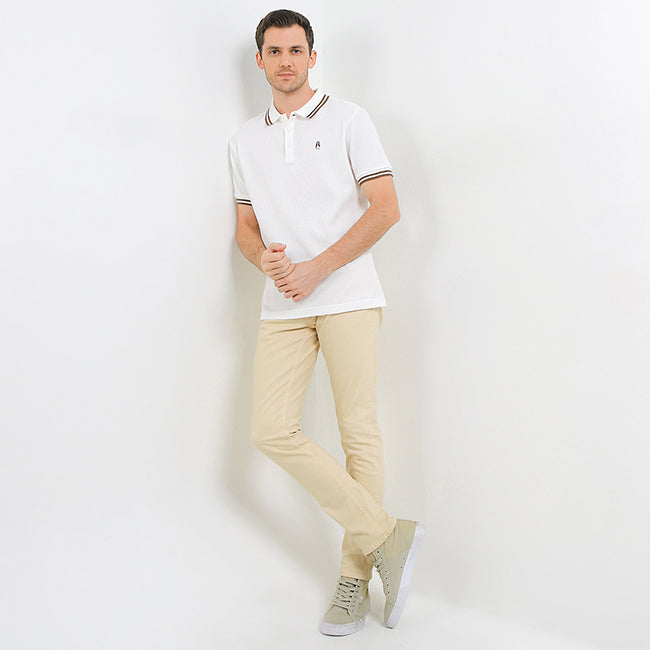 Hush Puppies Pakaian Pria Polo Maeso In Off White