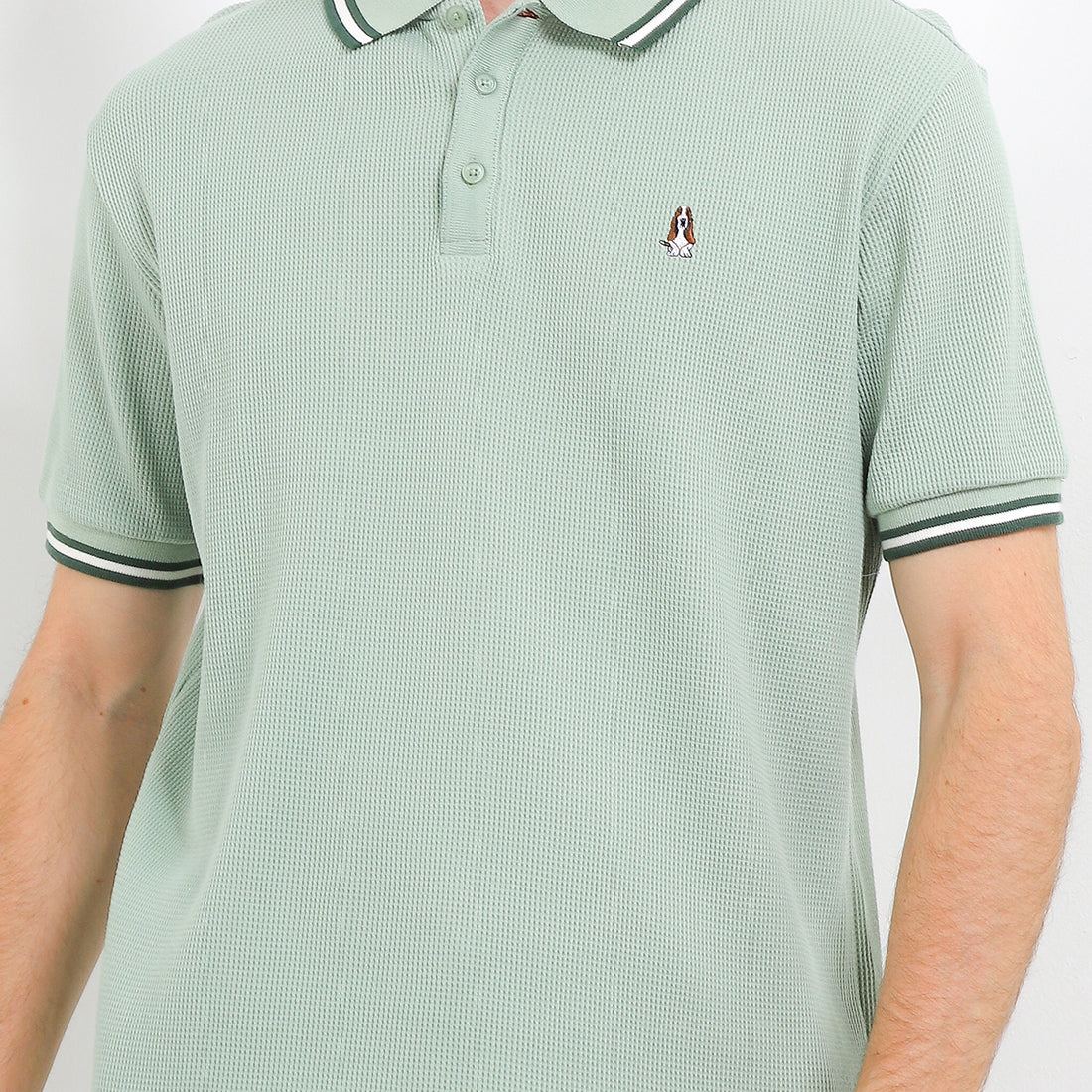Hush Puppies Pakaian Pria Polo Maeso In Sage