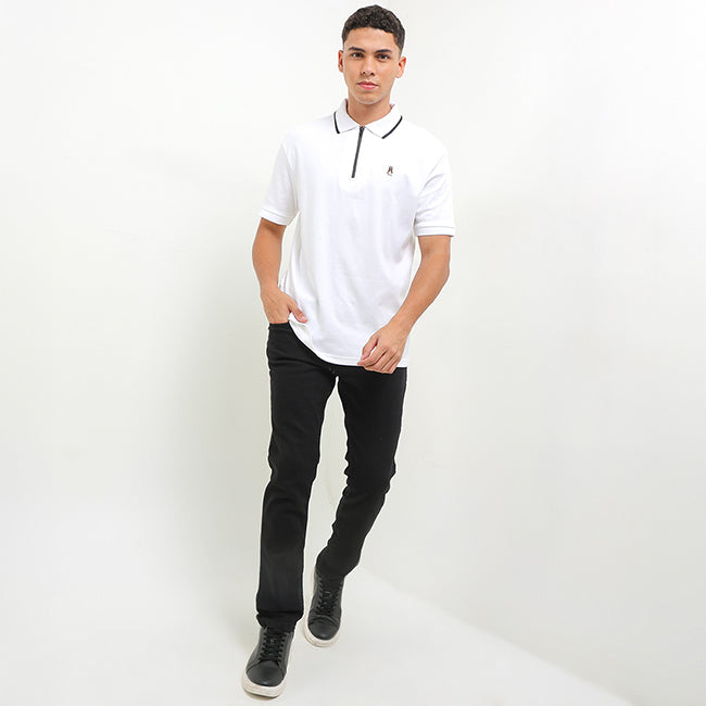 Polo Dromino In White