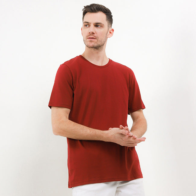 Eleveted Class Tee In Maroon