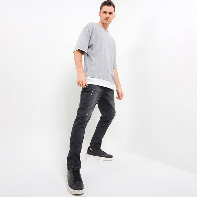 T Shirt Solitz In Light Gray
