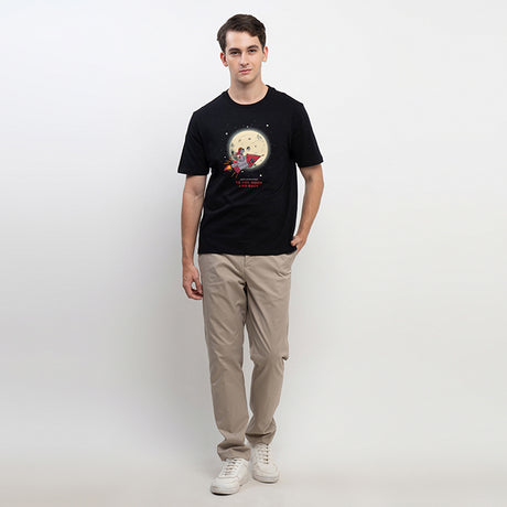 T-Shirt Moon In Black