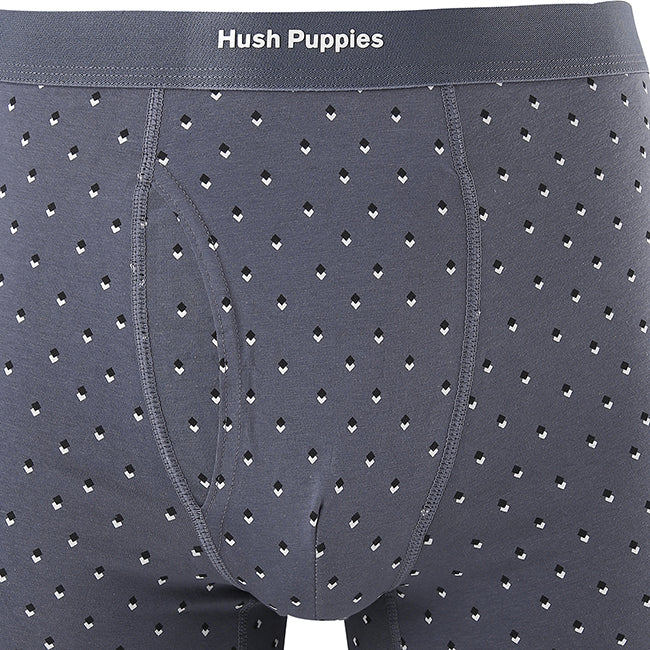 Boxer Squirl Trunk In Dark Gray/Gray