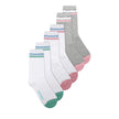 Cora L Crew Socks In Gy/Pk/Mt