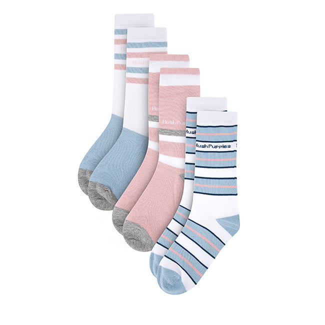 Socks Eloise L Crew Sock In Pink/Blue/White