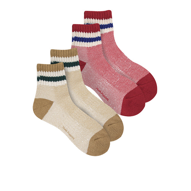 Socks Wh Setha L Qua Sock In Mustard/Red
