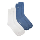 Waff M Crew Socks In Bl/Wh