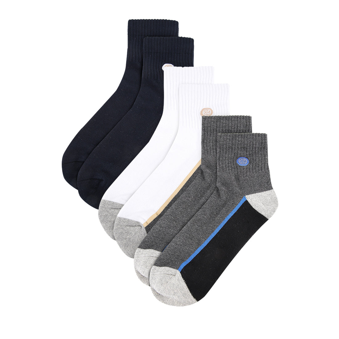 Utah M Qua Socks In Nv/Wh/Dg