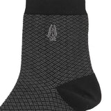 Gale M Qua Socks In Bk/Gy/Bk