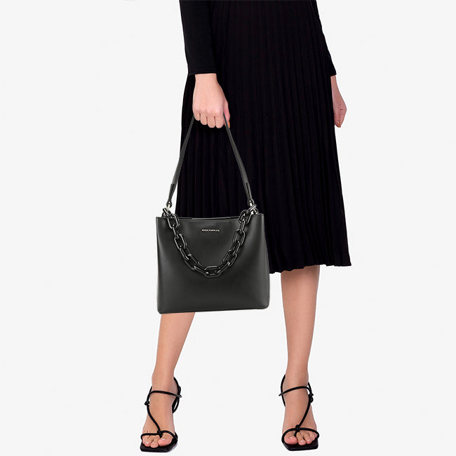 Linsie Satchel (M) In Black