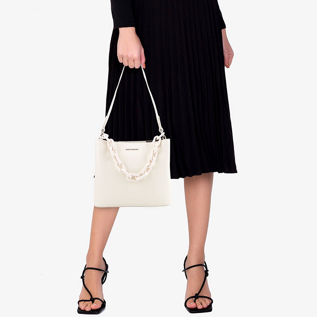 Linsie Satchel (M) In Off White
