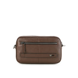 Fugol Clutch/Messenger Bag In Dark Brown