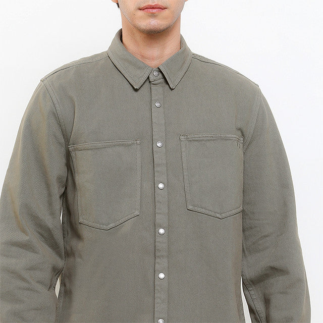 Hush Puppies Pakaian Denim Pria Alamon In Light Olive