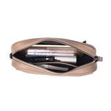 Moon Clutch/Messenger Bag In Taupe