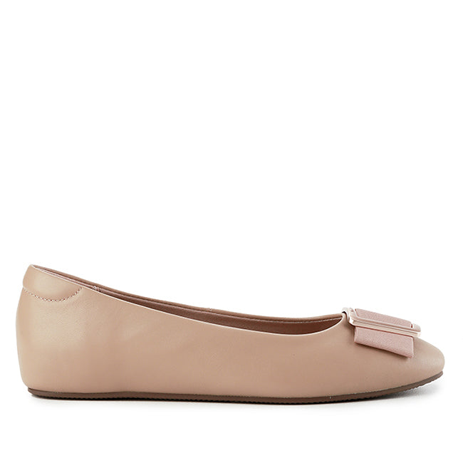 Hush Puppies Sepatu Wedges Wanita Lousie Aspen In Nude