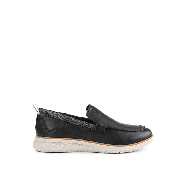 Advance Wthr Loafer In Bold Black Leather