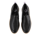 Advance Wthr Loafer In Bold Black Leather