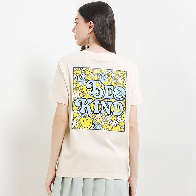 T-Shirt Be Kind X Smileyworld Tee In Cream