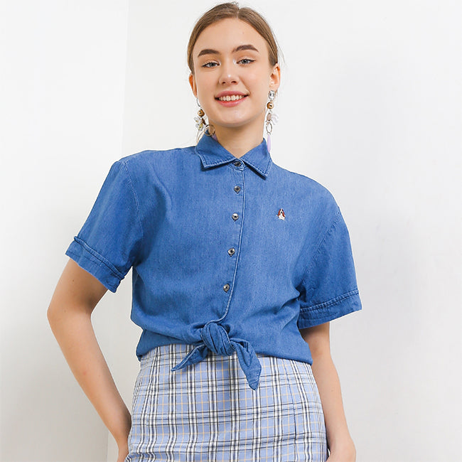 Hush Puppies Pakaian Denim Wanita Kylo In Medium Blue