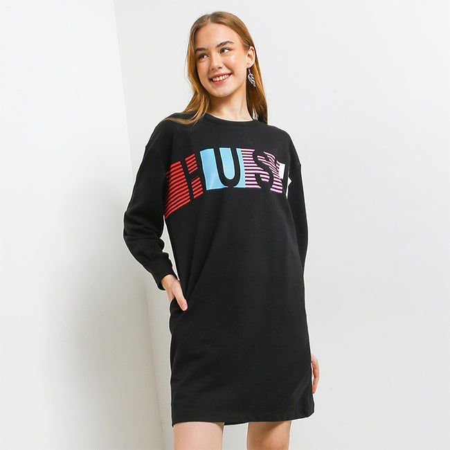 Hush Puppies Pakaian Dress Wanita Zeke In Black