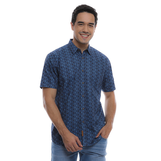 Hush Puppies Pakaian Kemeja Pria Byron In Navy