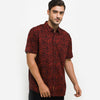 Hush Puppies Pakaian Kemeja Pria Frost In Red