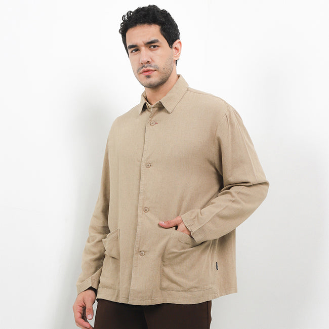 Linen Kimoto In Khaki