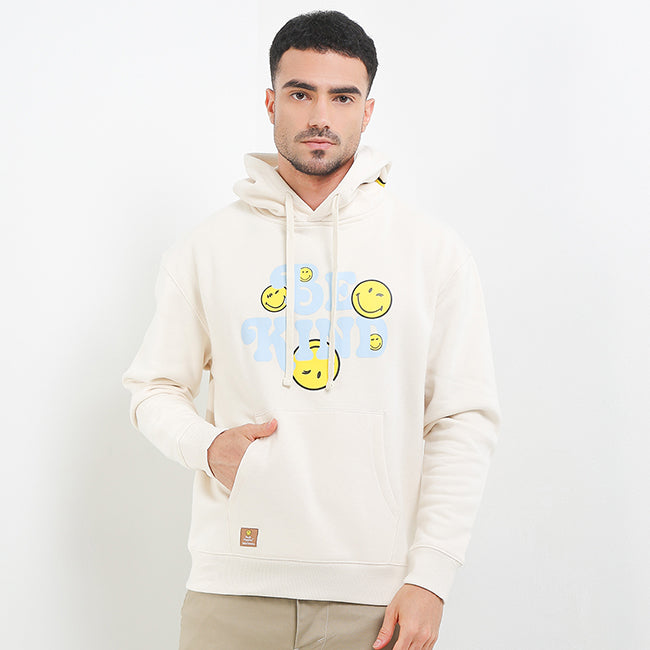 Hoodie Be Kind X Smileyworld Hoodie In Cream