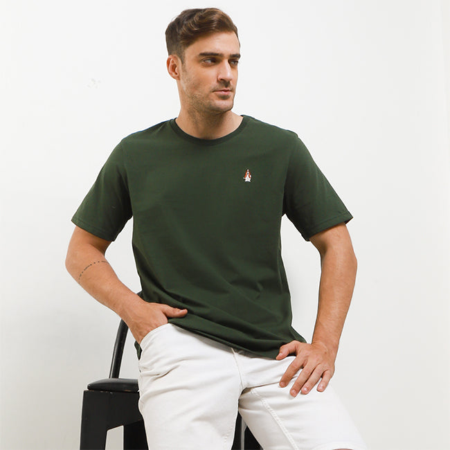 Hush Puppies Pakaian Kaos Pria Leviero Crew 2 In Green