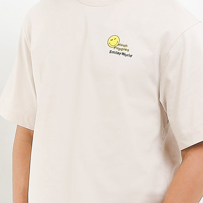 T-Shirt Bassethound X Smileyworld Tee In Beige