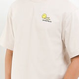 T-Shirt Bassethound X Smileyworld Tee In Beige